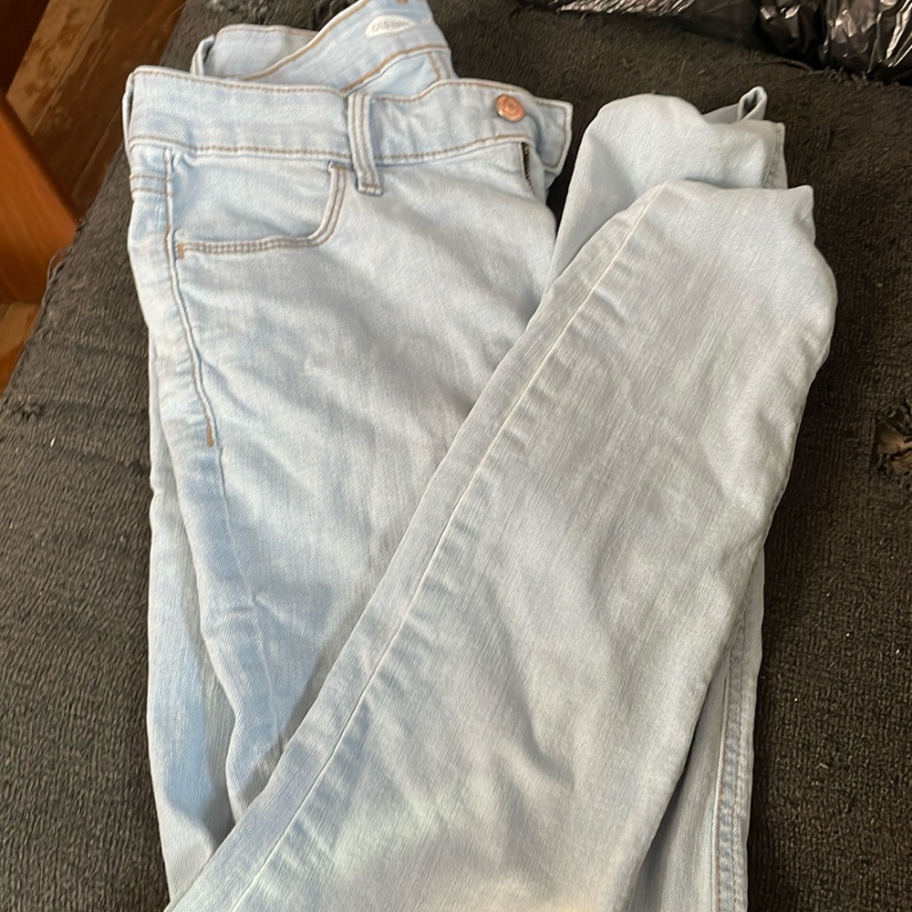 Old Navy super skinny mid rise light wash jeans